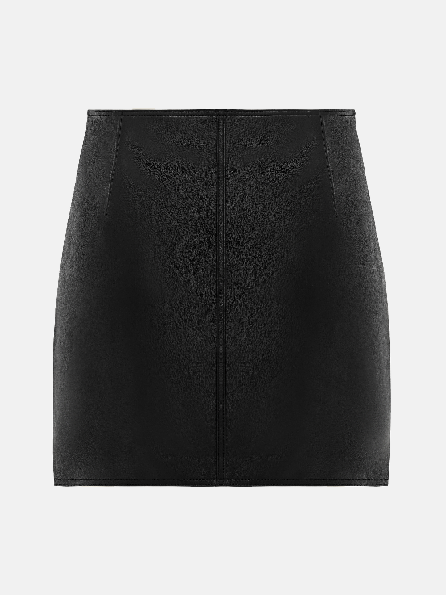 SELVANE Celeste Lambskin Miniskirt in midnight blue, featuring a close, modern line and sculpted silhouette.