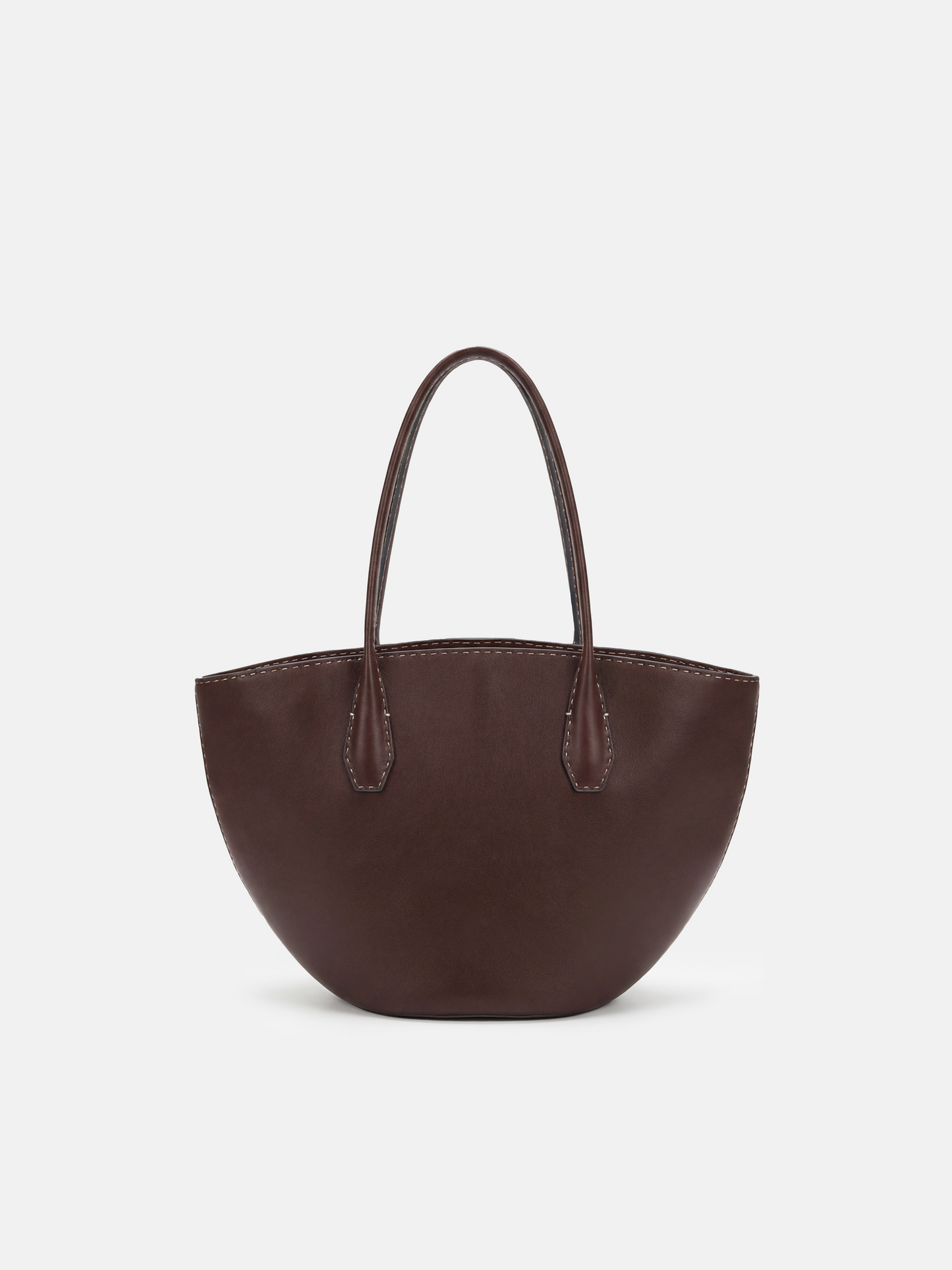 SELVANE Saddle Leather Crescent Tote Bag - Bags | detail view | Leather | Handcrafted Luxury