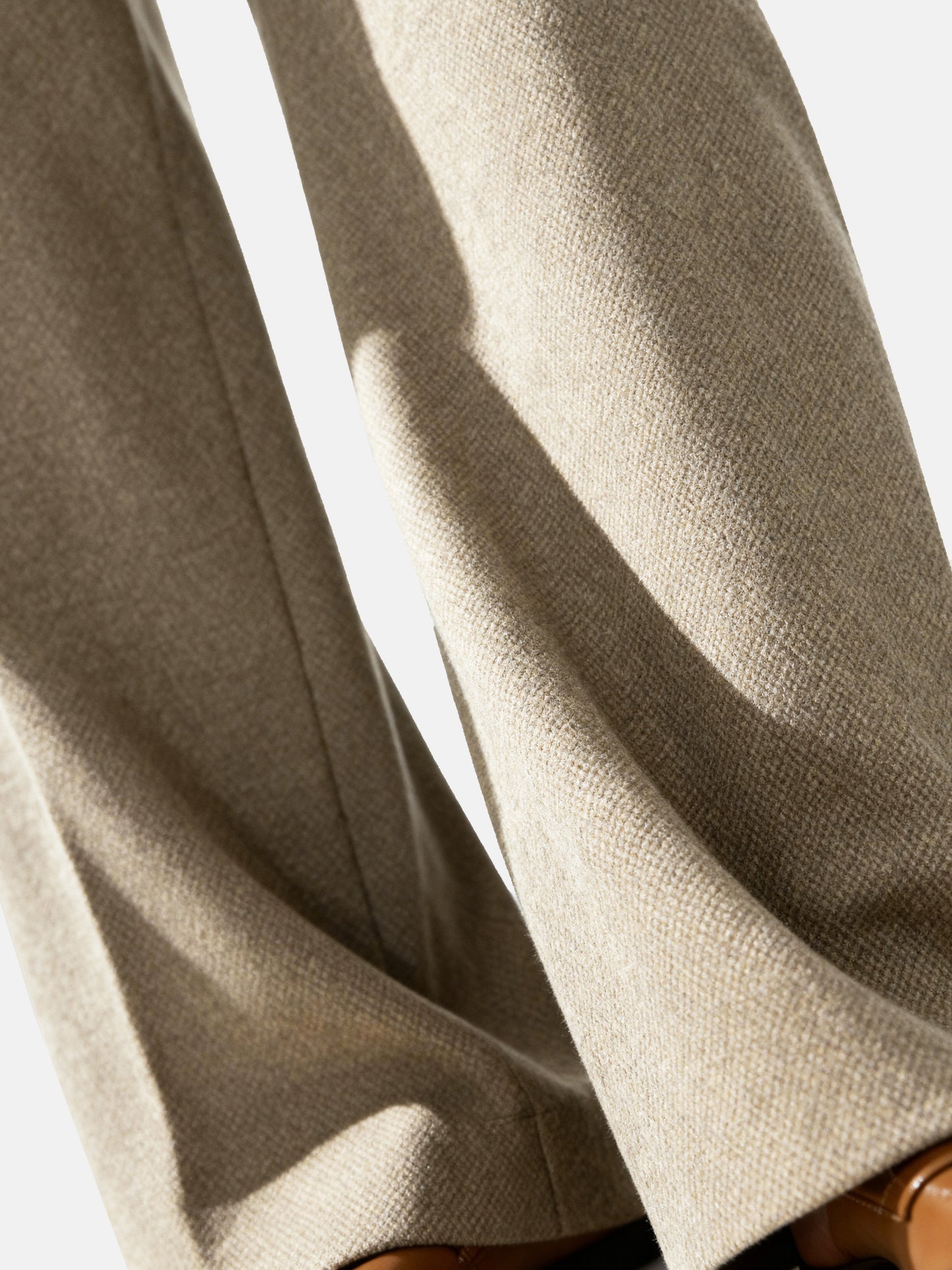 SELVANE Structured Barrel Pants in a refined, dark hue, showcasing their architectural silhouette and clean lines.
