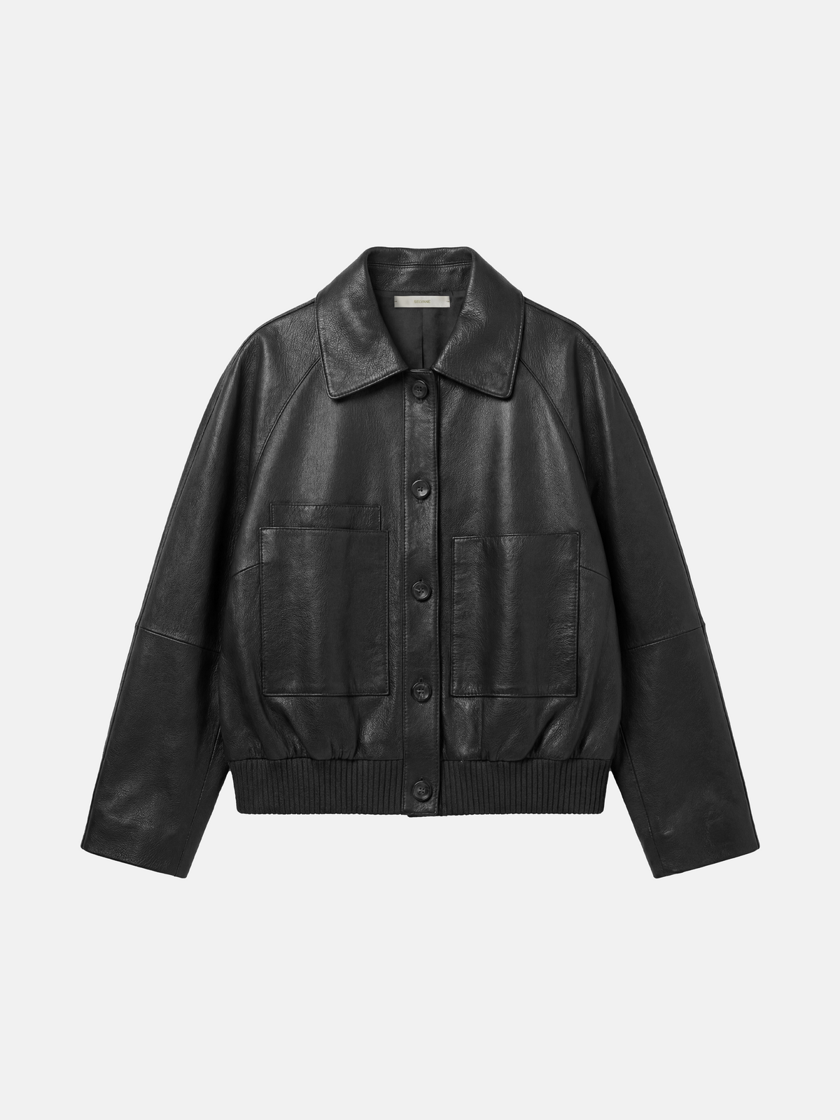 Lambskin Button Bomber