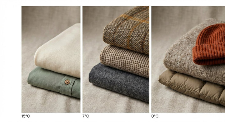 Autumn Layering with Natural Fibers: Building Warmth Incrementally from 15°C to 0°C