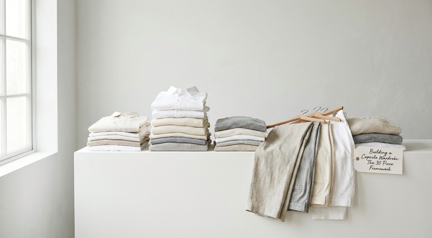 Luxury Capsule Wardrobe: The 30-Piece Framework