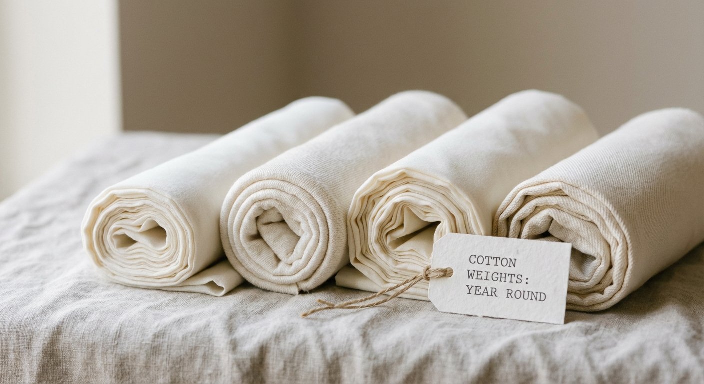 Building a Cotton Wardrobe: Essential Weights for Year-Round Wear