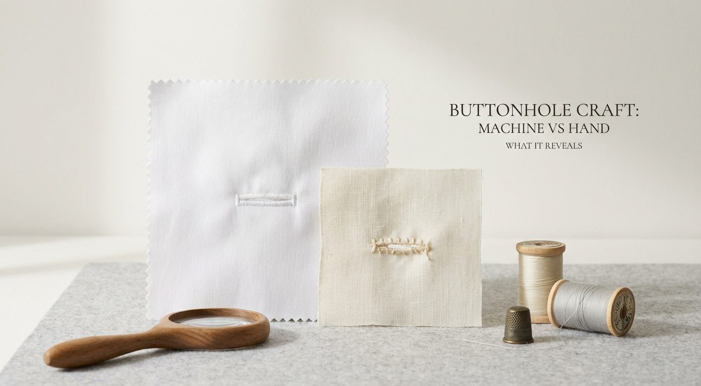Buttonhole Craft: Machine vs. Hand - Luxury Revealed