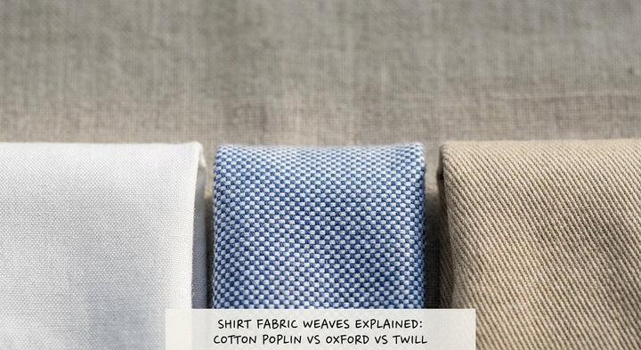 Cotton Poplin vs Oxford vs Twill: Shirt Fabric Weaves Explained