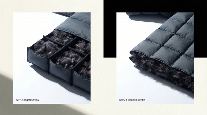 Down Jacket Construction: Baffle vs. Sewn-Through Explained