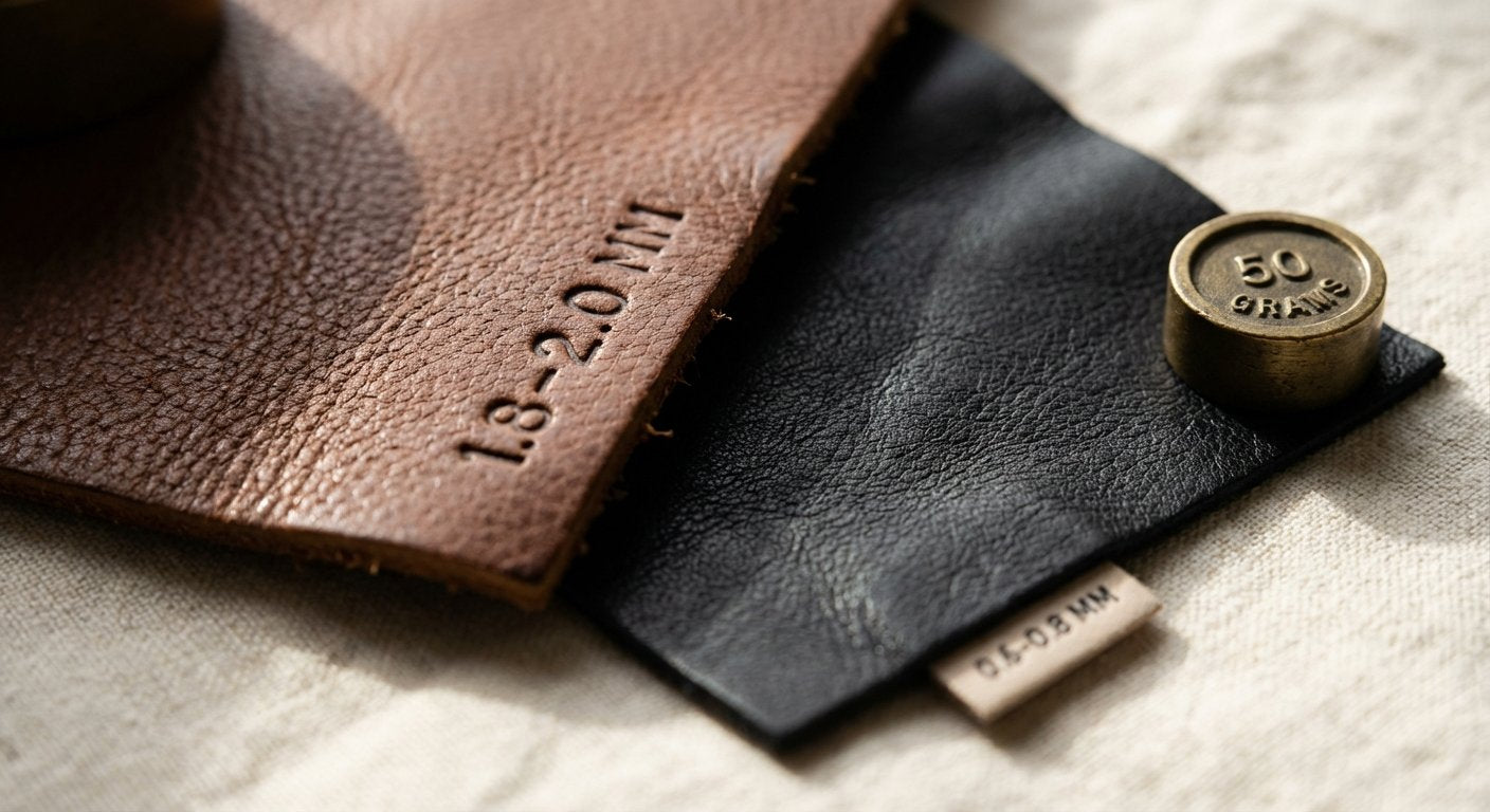 Leather Thickness and Weight: What the Numbers Mean for Garments