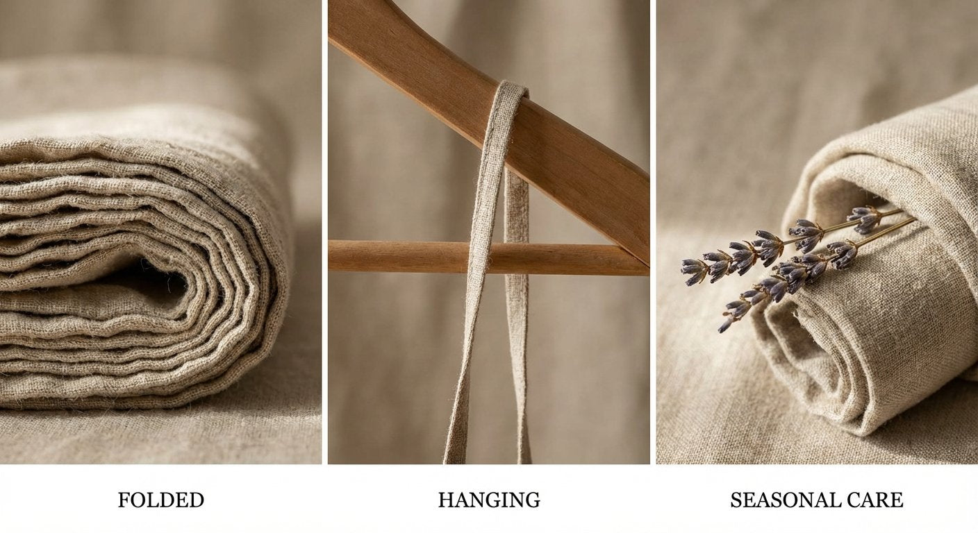 Linen Storage: Folding vs. Hanging and Seasonal Care featuring linen — SELVANE knowledge