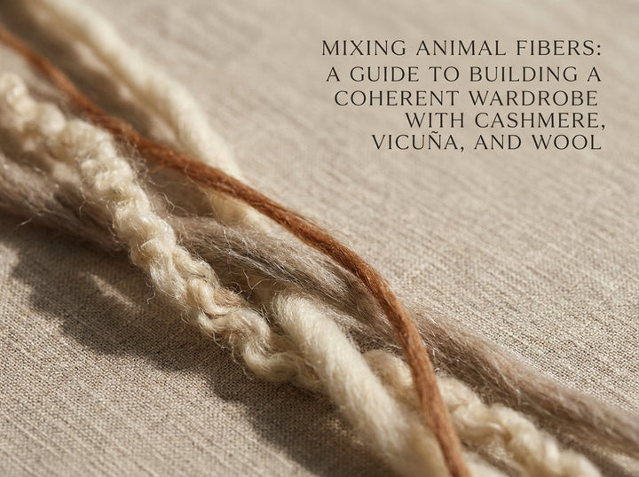 Mixing Animal Fibers: A Guide to Building a Coherent Wardrobe with Cashmere, Vicuña, and Wool