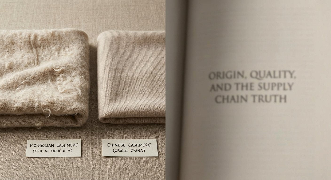 Mongolian vs. Chinese Cashmere: Origin, Quality, and the Supply Chain Truth featuring cashmere — SELVANE knowledge