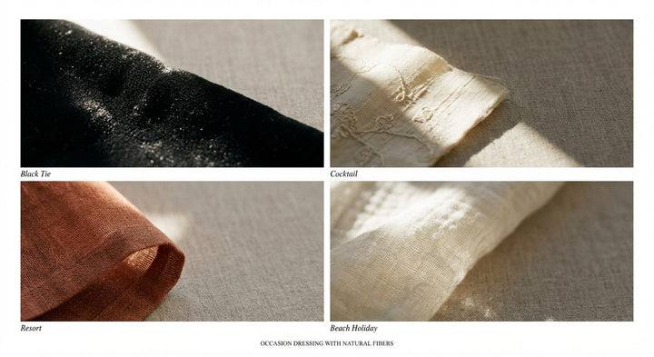 Occasion Dressing with Natural Fibers: From Black Tie to Beach Holiday