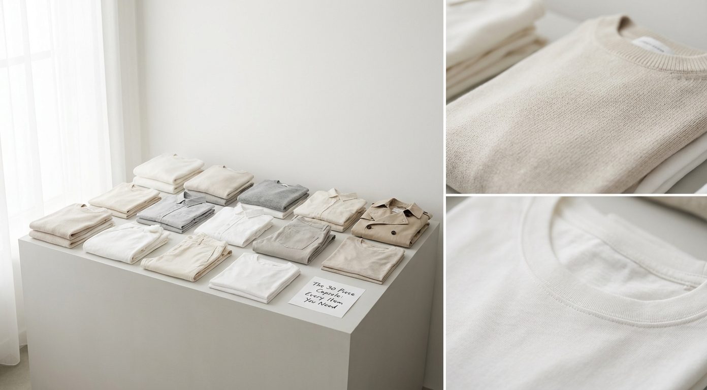 The 30-Piece Capsule Wardrobe: Your Luxury Style Guide