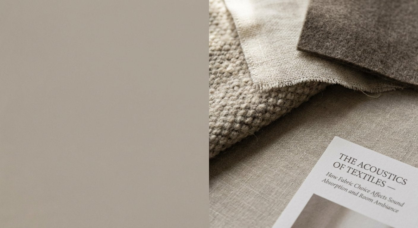The Acoustics of Textiles — How Fabric Choice Affects Sound Absorption and Room Ambiance
