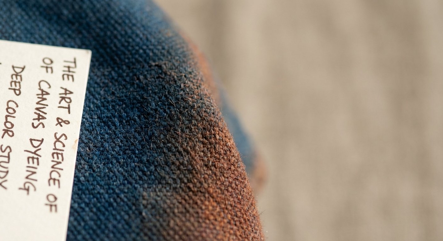 The Art and Science of Canvas Dyeing: Achieving Deep Color on Heavy Cotton