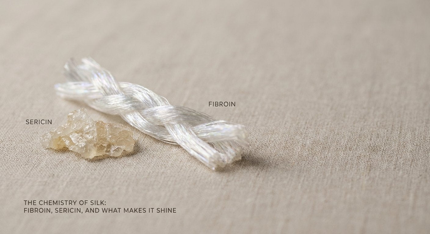 The Chemistry of Silk: Fibroin, Sericin, and What Makes It Shine