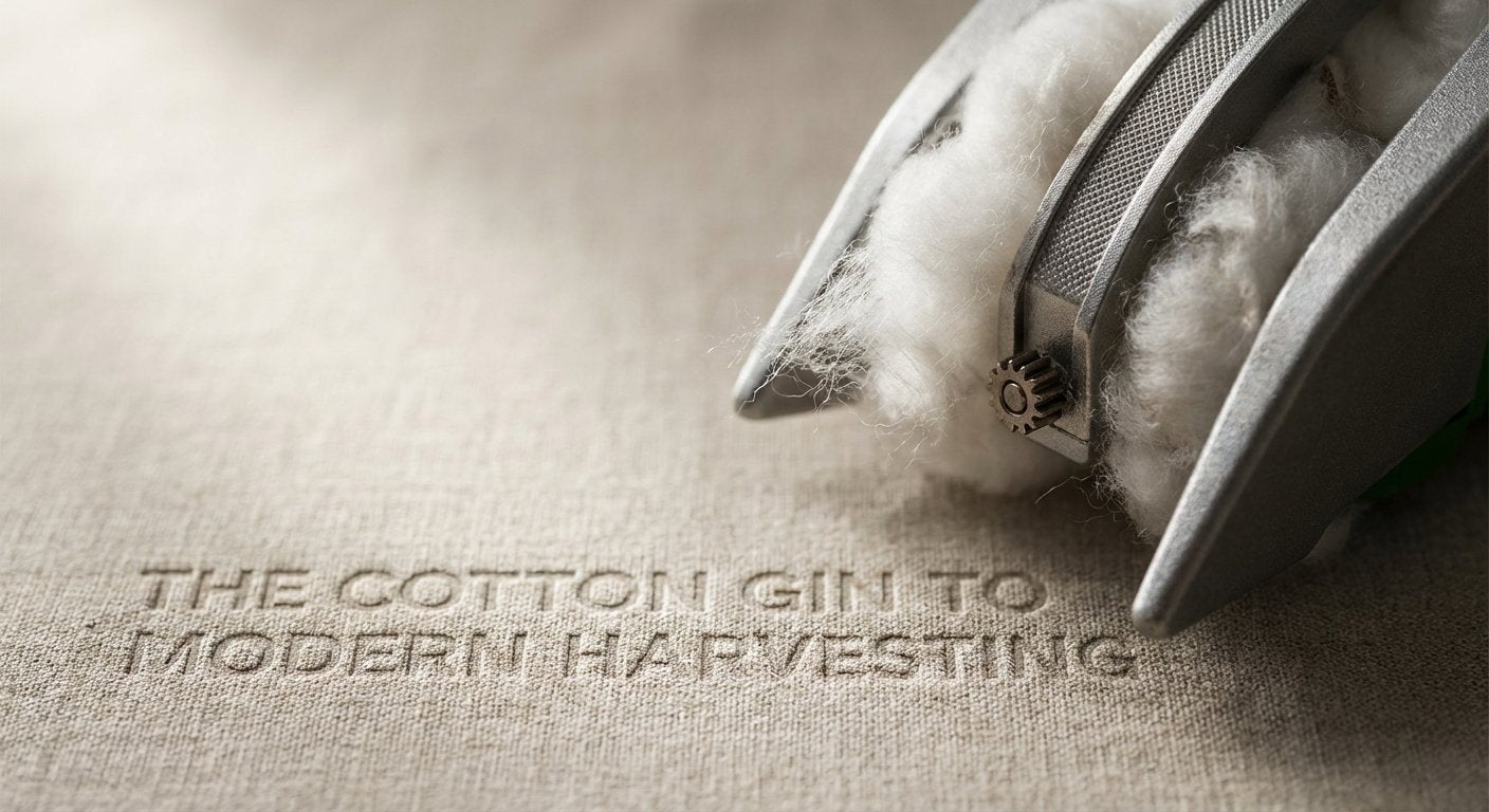 The Cotton Gin to Modern Harvesting: How Technology Shaped the Fiber
