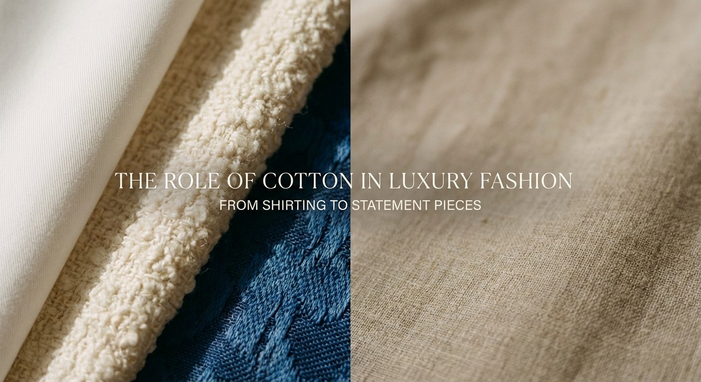 The Role of Cotton in Luxury Fashion: From Shirting to Statement Pieces