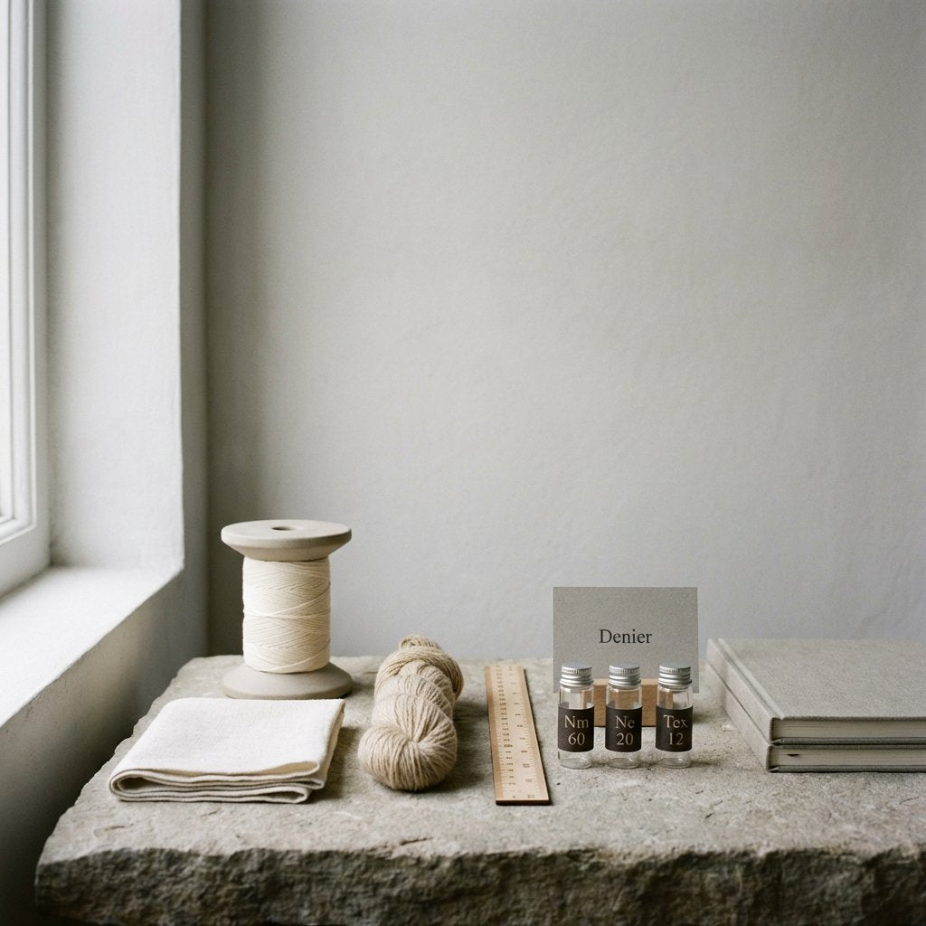 Understanding Thread Count and Yarn Count Systems — Nm, Ne, Tex, and Denier Explained — SELVANE knowledge