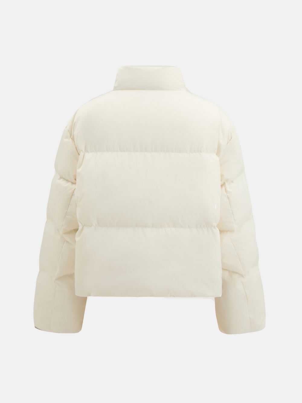 Minimal wattierte Daunenjacke — on model