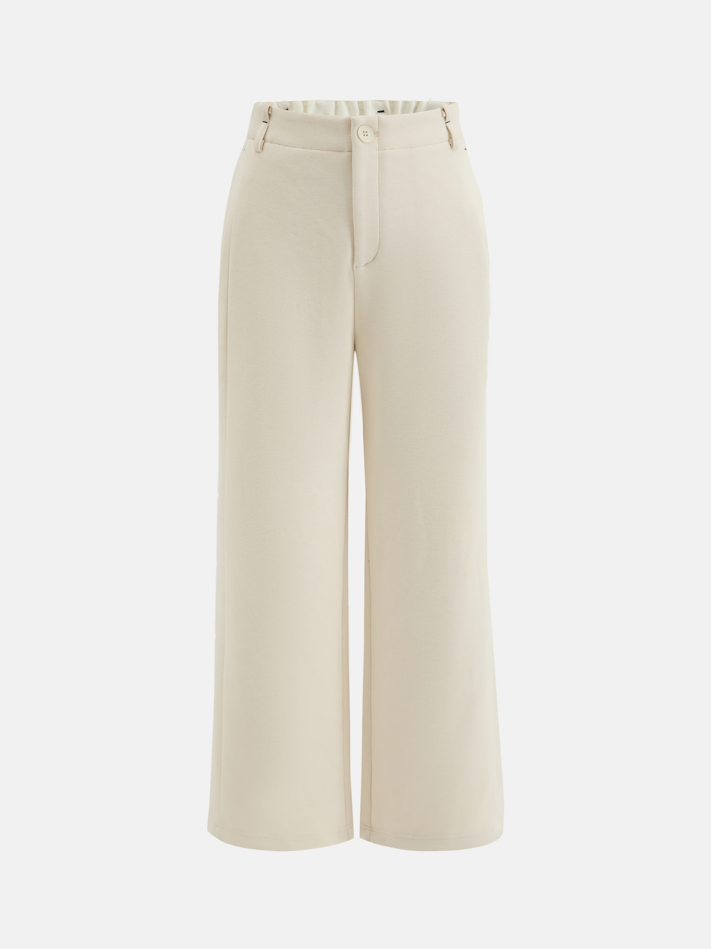 SELVANE Crease-Front Wide-Leg Trousers in a deep hue, showcasing crisp front creases and controlled volume, worn by a model in motion.