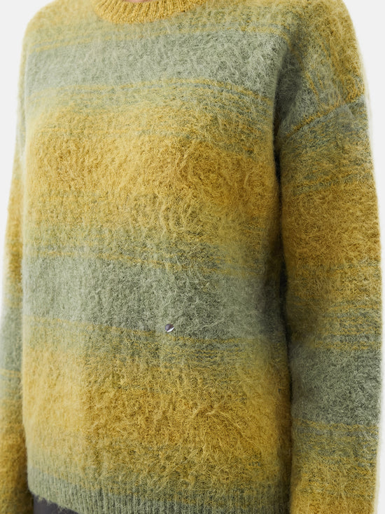 SELVANE Cashmere Gradient Stripe Sweater - Tops | view 7 | Cashmere | Handcrafted Luxury