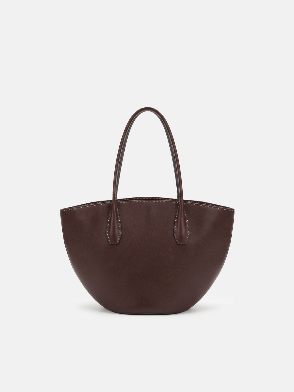 Saddle Leather Crescent Tote Bag