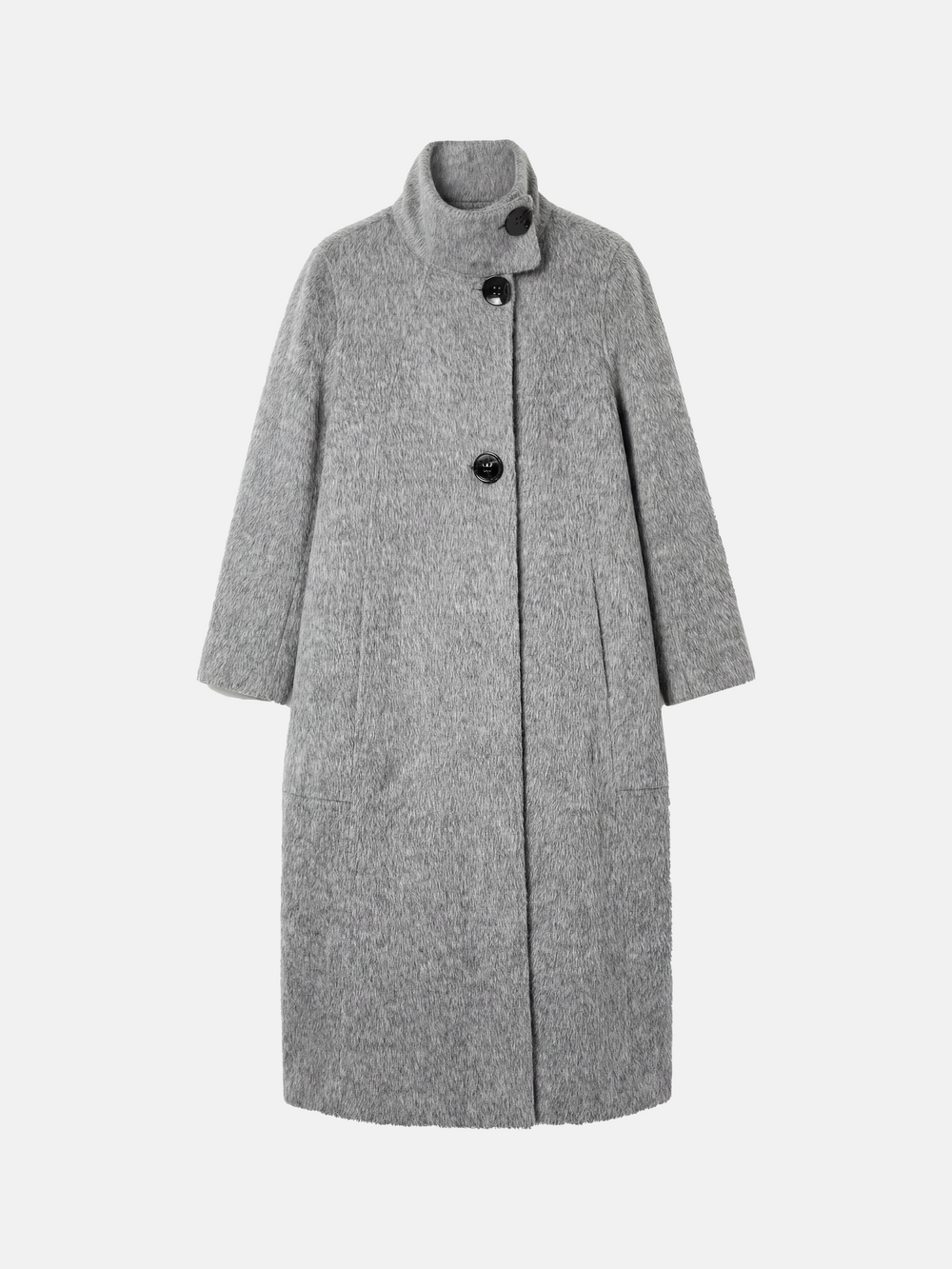 Mantel mit Stehkragen aus Kamelhaar
