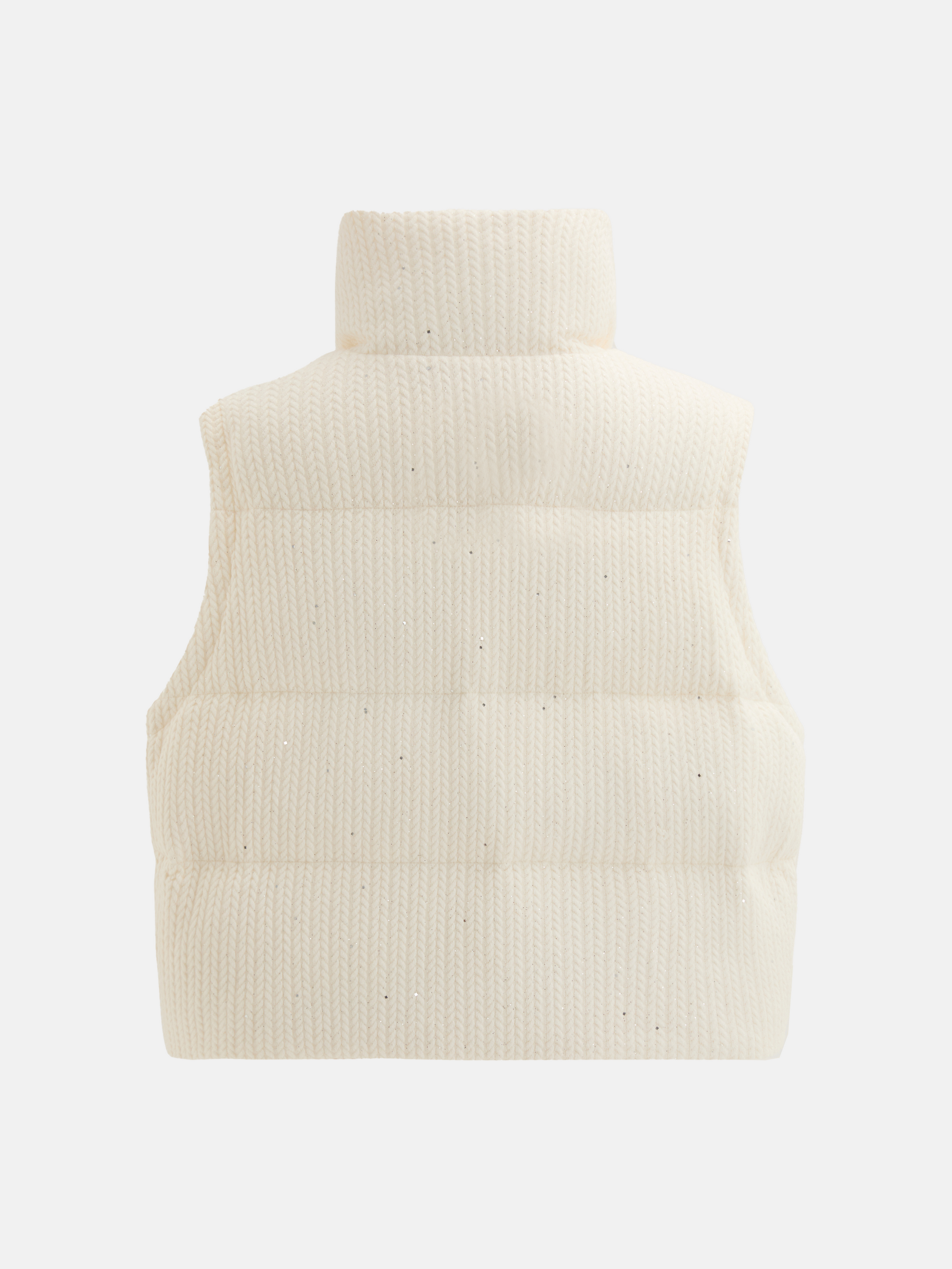 SELVANE Herringbone-Effect Down Vest - Tops | lifestyle shot | Handcrafted Luxury