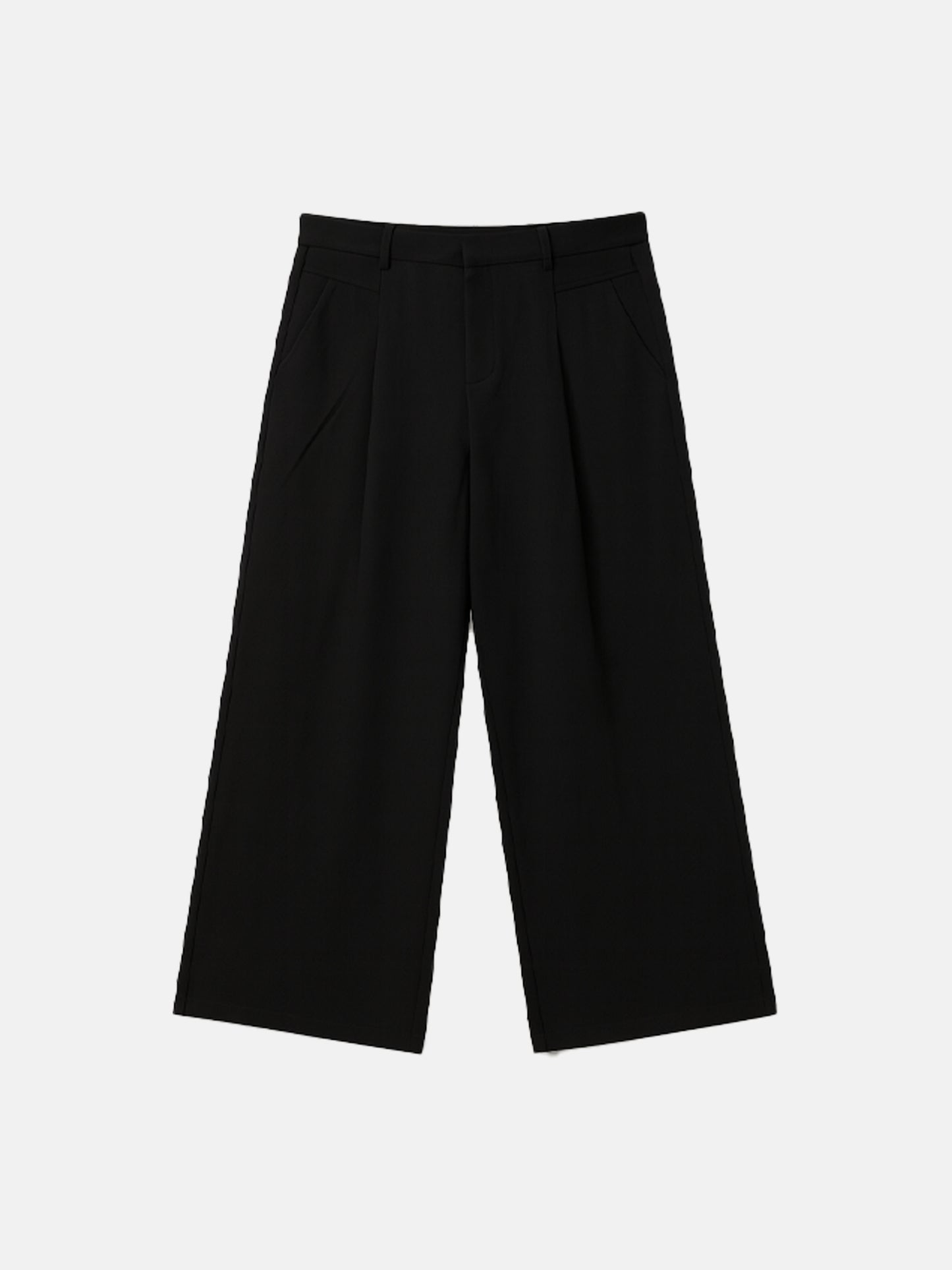SELVANE Tailored Wide-Leg Pants - Bottoms | back view | Handcrafted Luxury