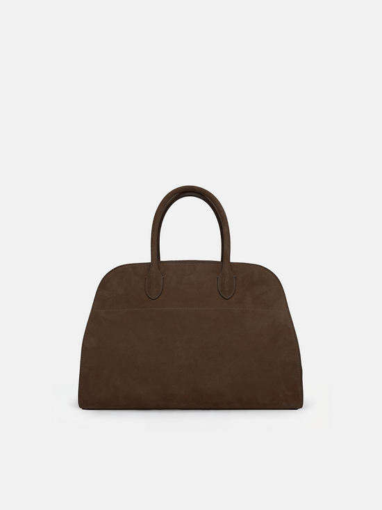 SELVANE Arched Suede Top-Handle Bag - Bags | detail view | Leather | Handcrafted Luxury