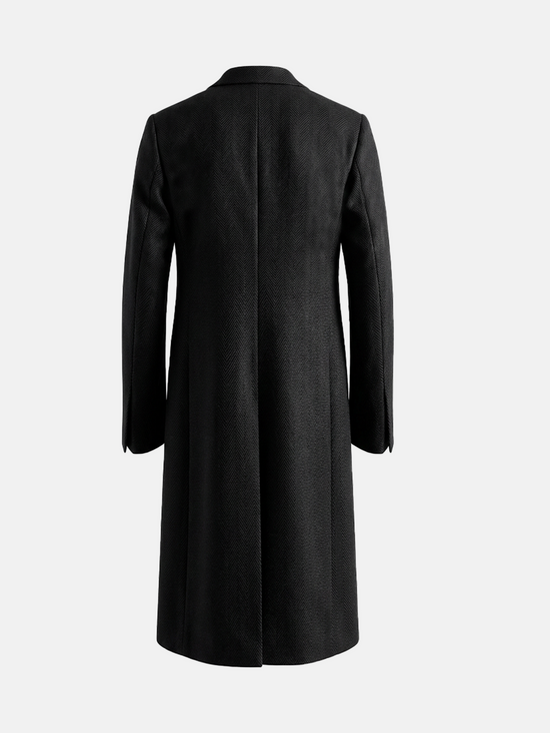 SELVANE Shetland Wool-Blend Double-Breasted Coat - Outerwear | detail view | Wool | Handcrafted Luxury