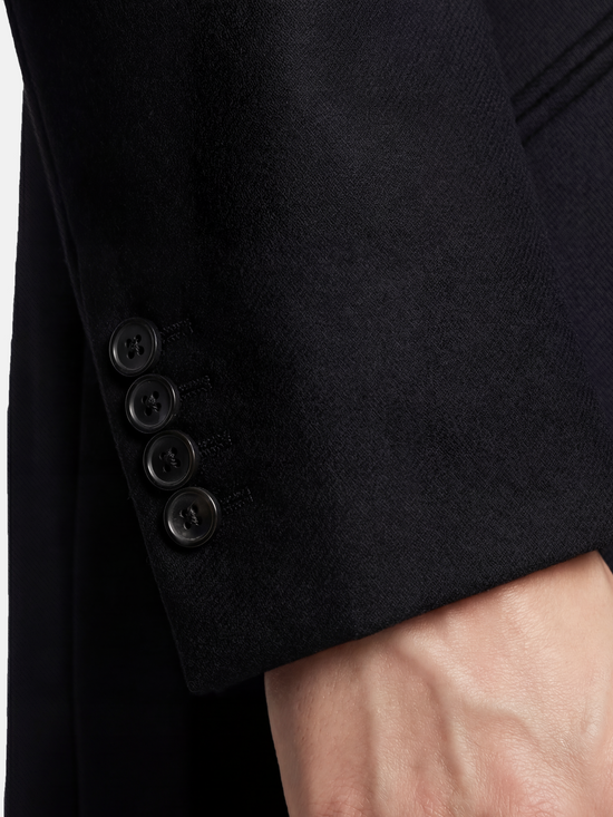 SELVANE Shetland Wool-Blend Double-Breasted Coat - Outerwear | view 6 | Wool | Handcrafted Luxury