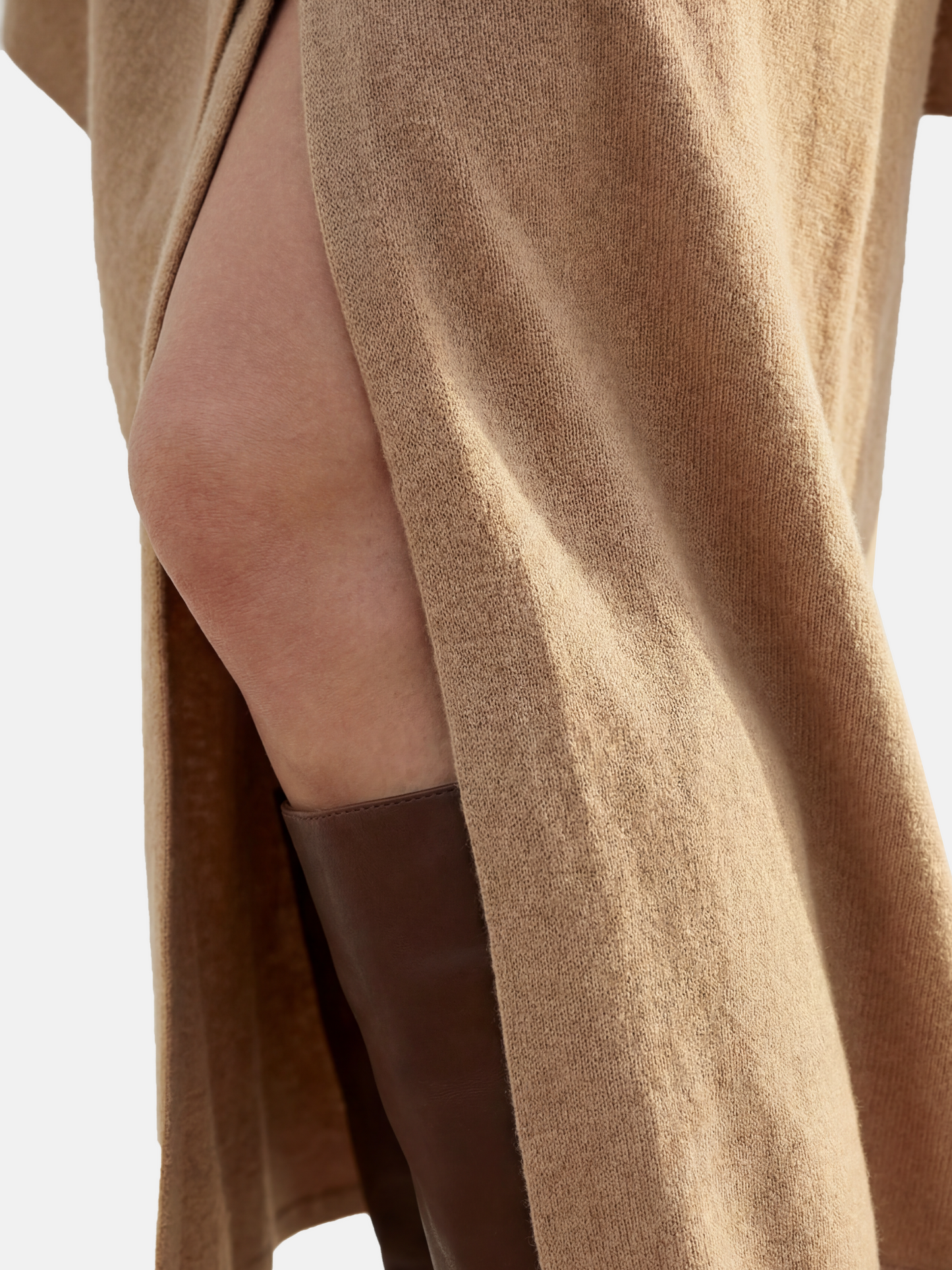SELVANE Cashmere Column Midi Skirt - Bottoms | view 7 | Cashmere | Handcrafted Luxury