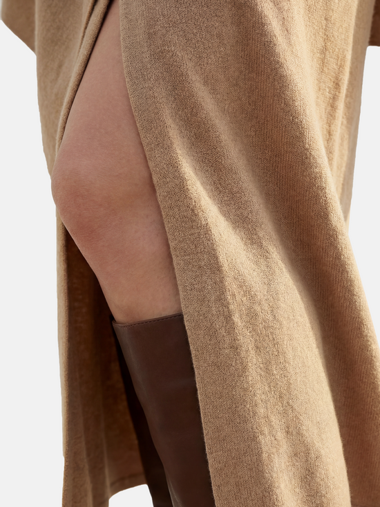 SELVANE Cashmere Column Midi Skirt - Bottoms | view 7 | Cashmere | Handcrafted Luxury