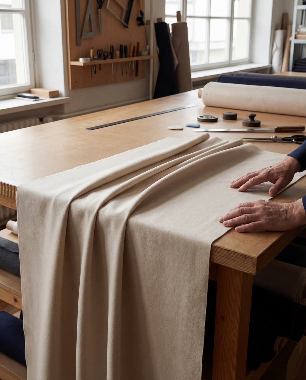 Double-faced wool construction