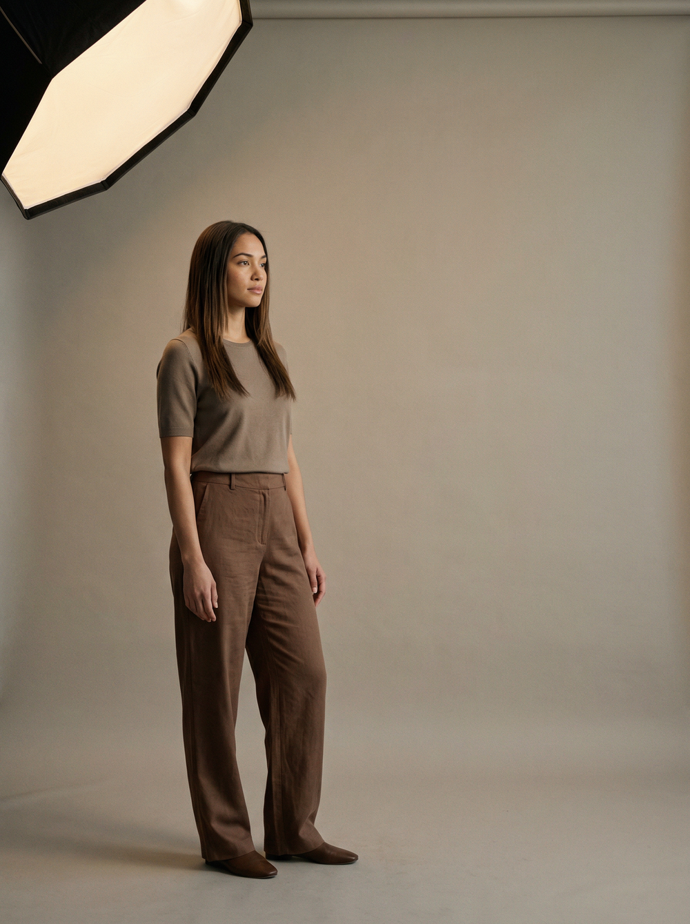 Rayon-Tencel Linen Trousers