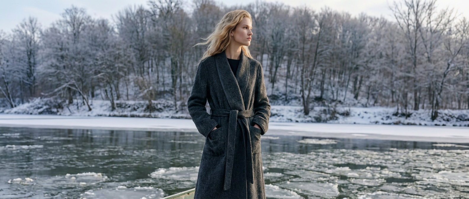Belted Wool Long Coat