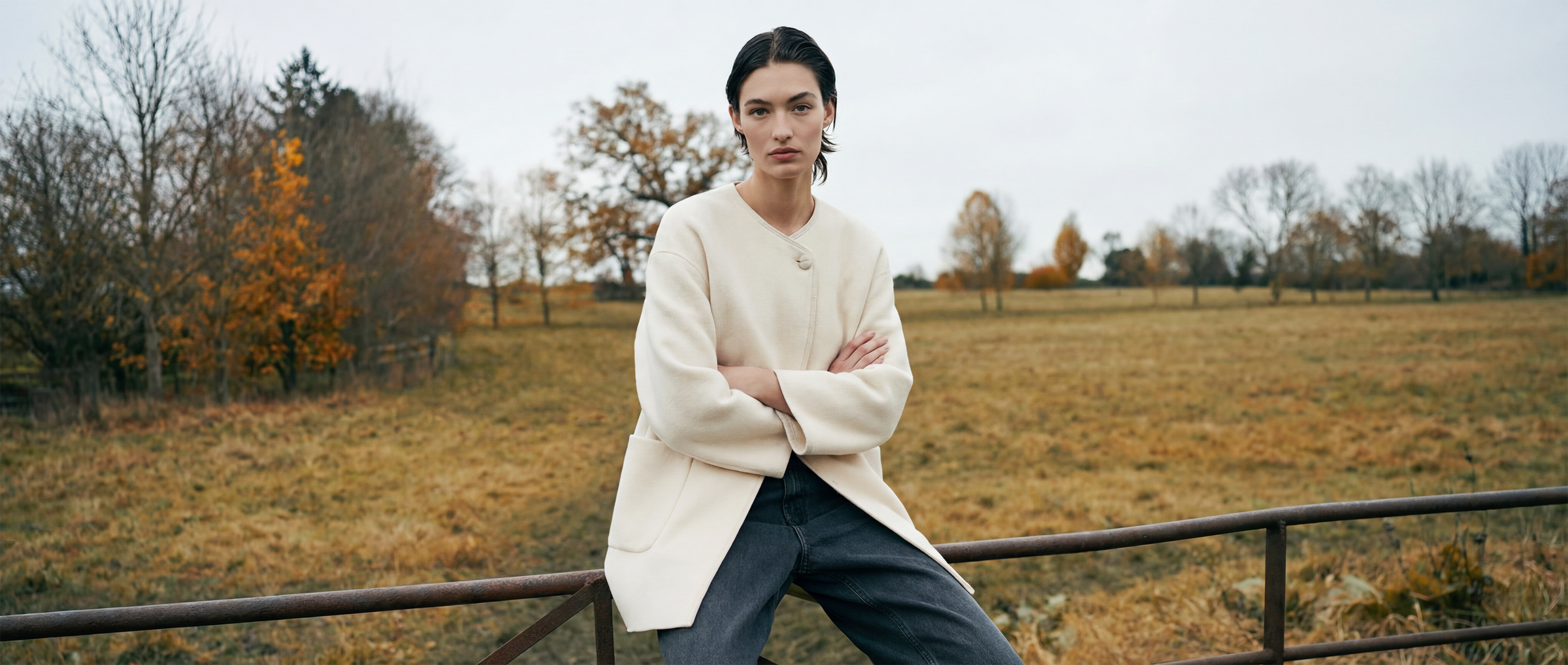 Cappotto asimmetrico in lana