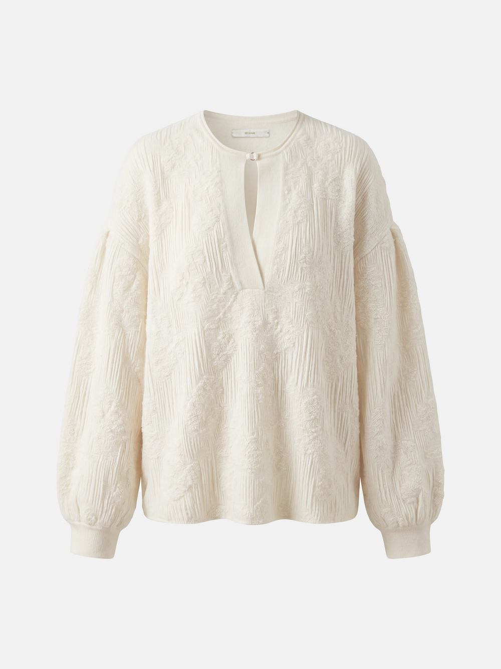 Textured cashmere top