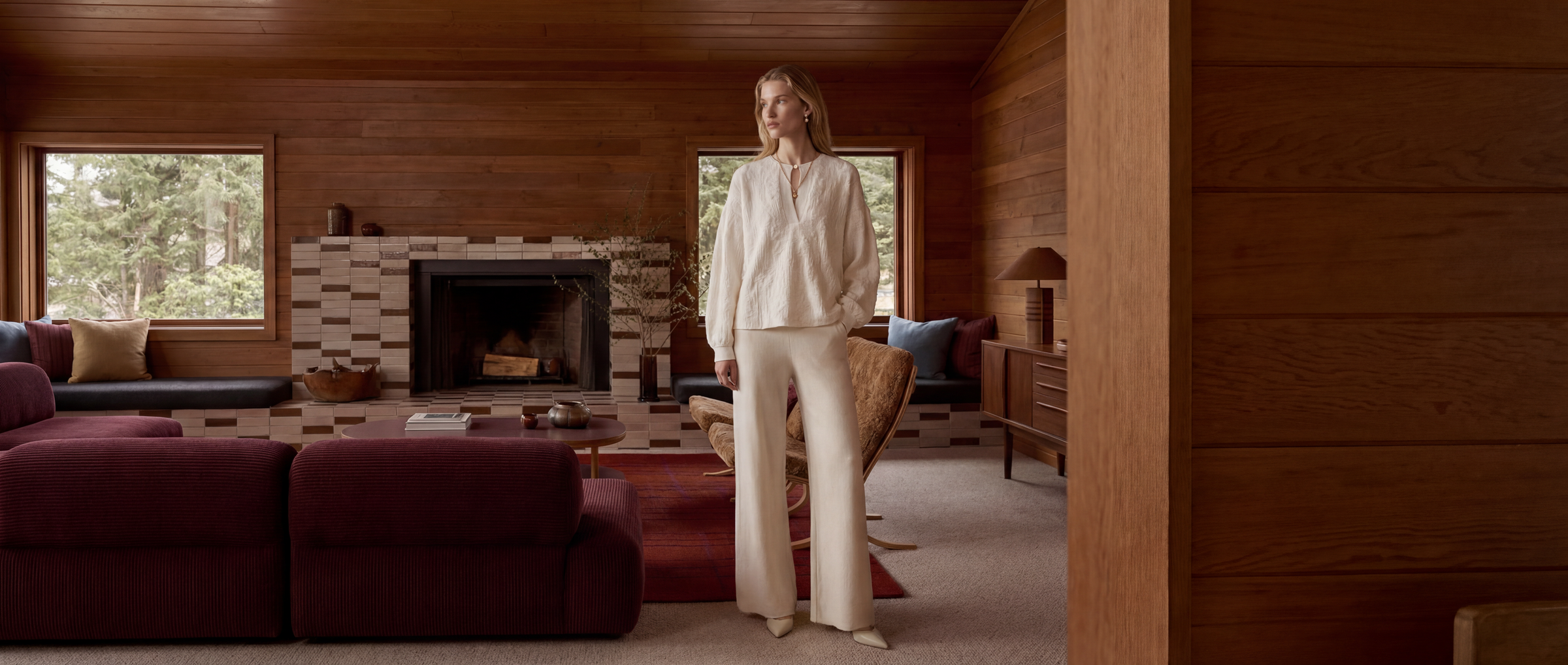 Textured cashmere top