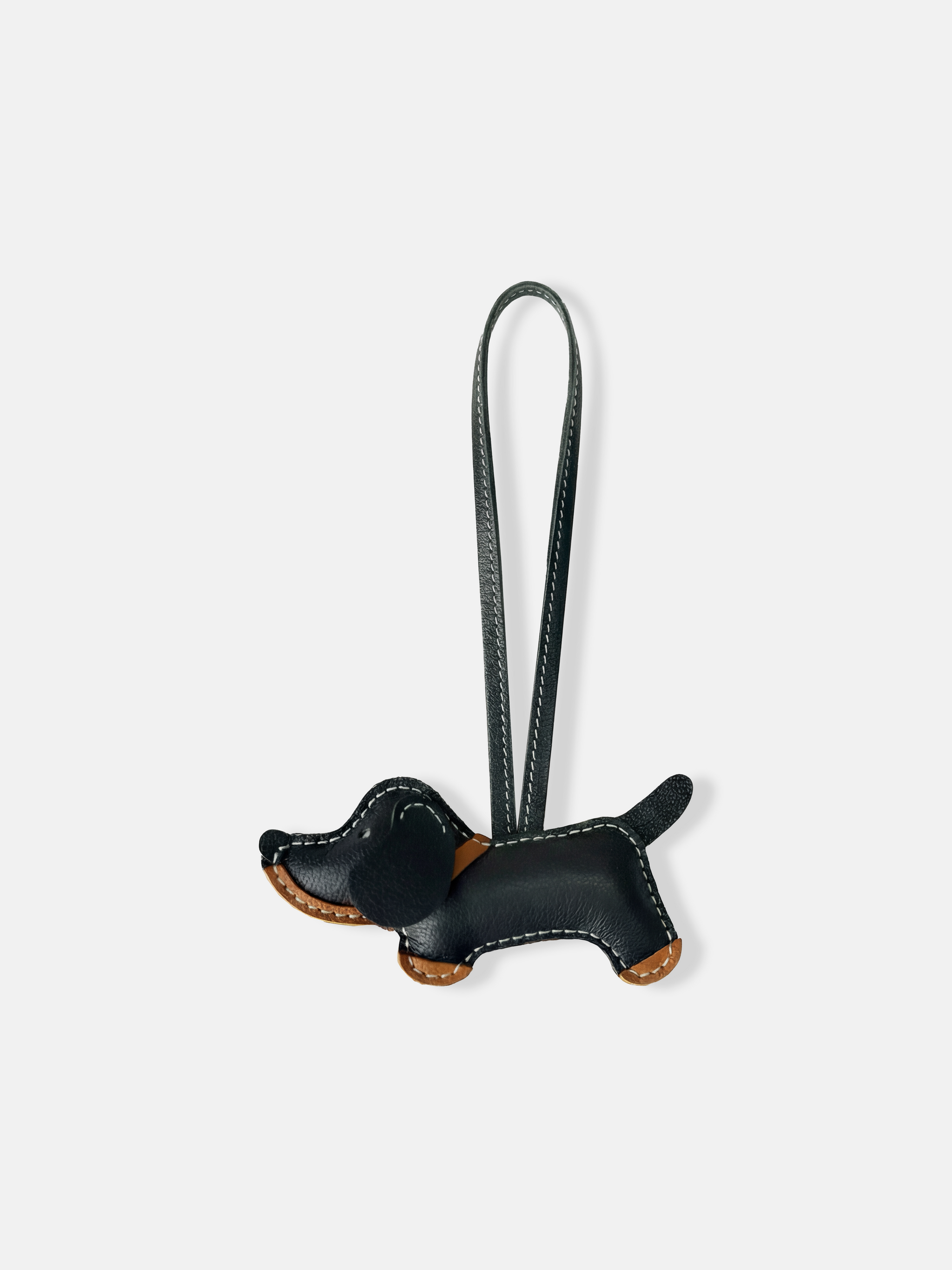 SELVANE Selvane Bag Charm - Dachshund - Bags | side view | Leather | Handcrafted Luxury
