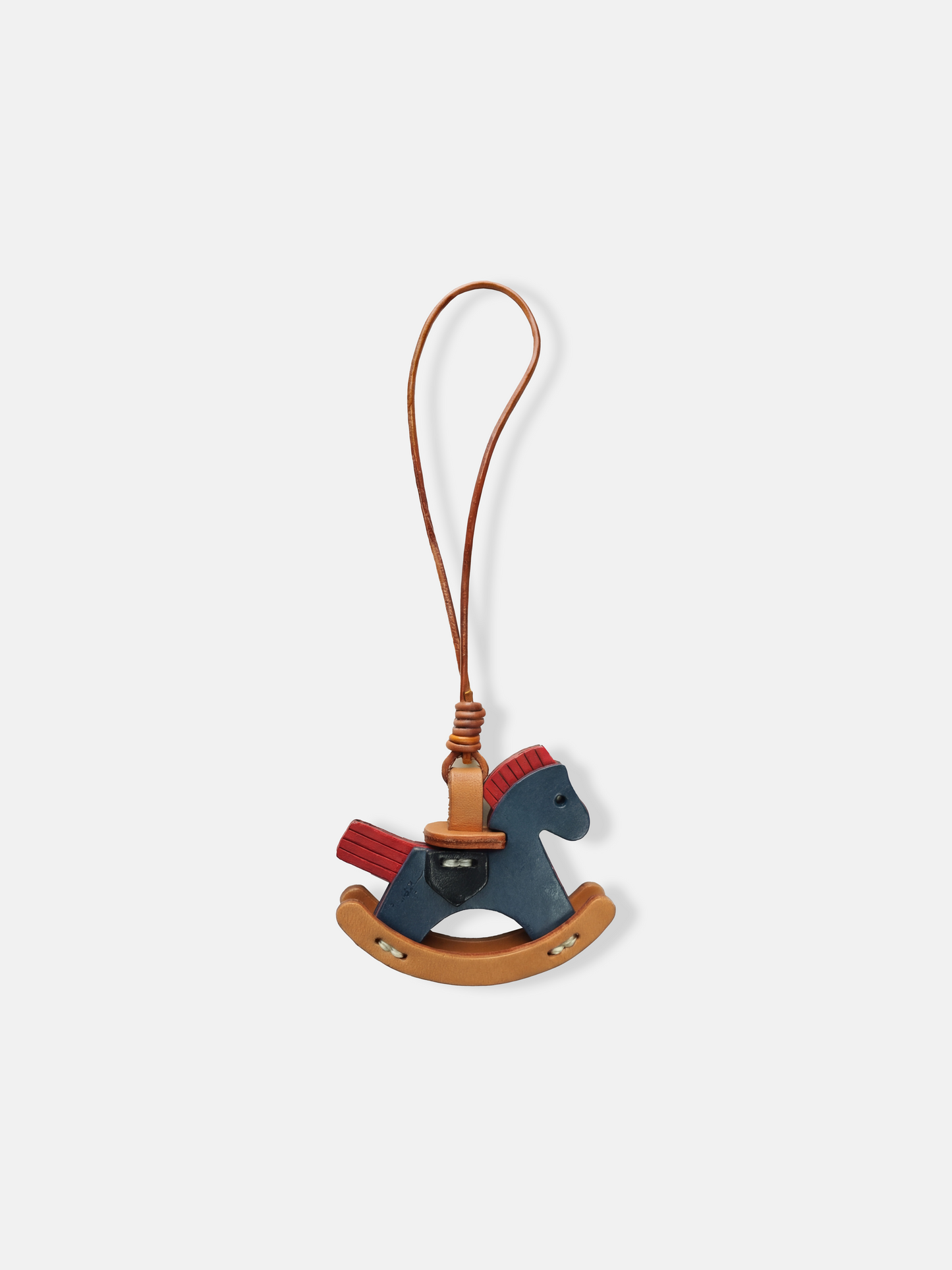 SELVANE Selvane Bag Charm - Rocking Horse - Bags | side view | Leather | Handcrafted Luxury