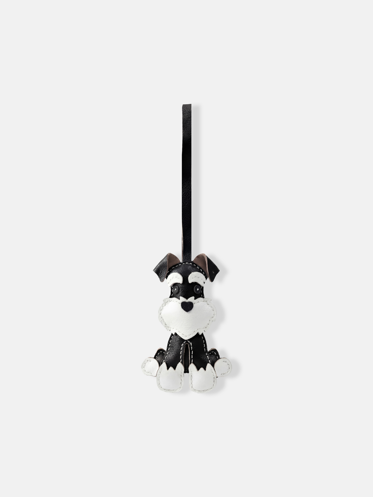 SELVANE Selvane Bag Charm - Schnauzer - Bags | side view | Leather | Handcrafted Luxury