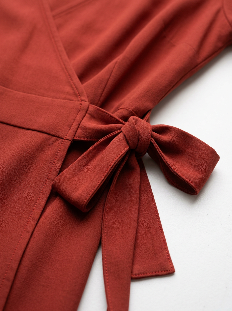 Hand wash cold or gentle machine cycle — rayon is strongest when dry, so minimize agitation during washing