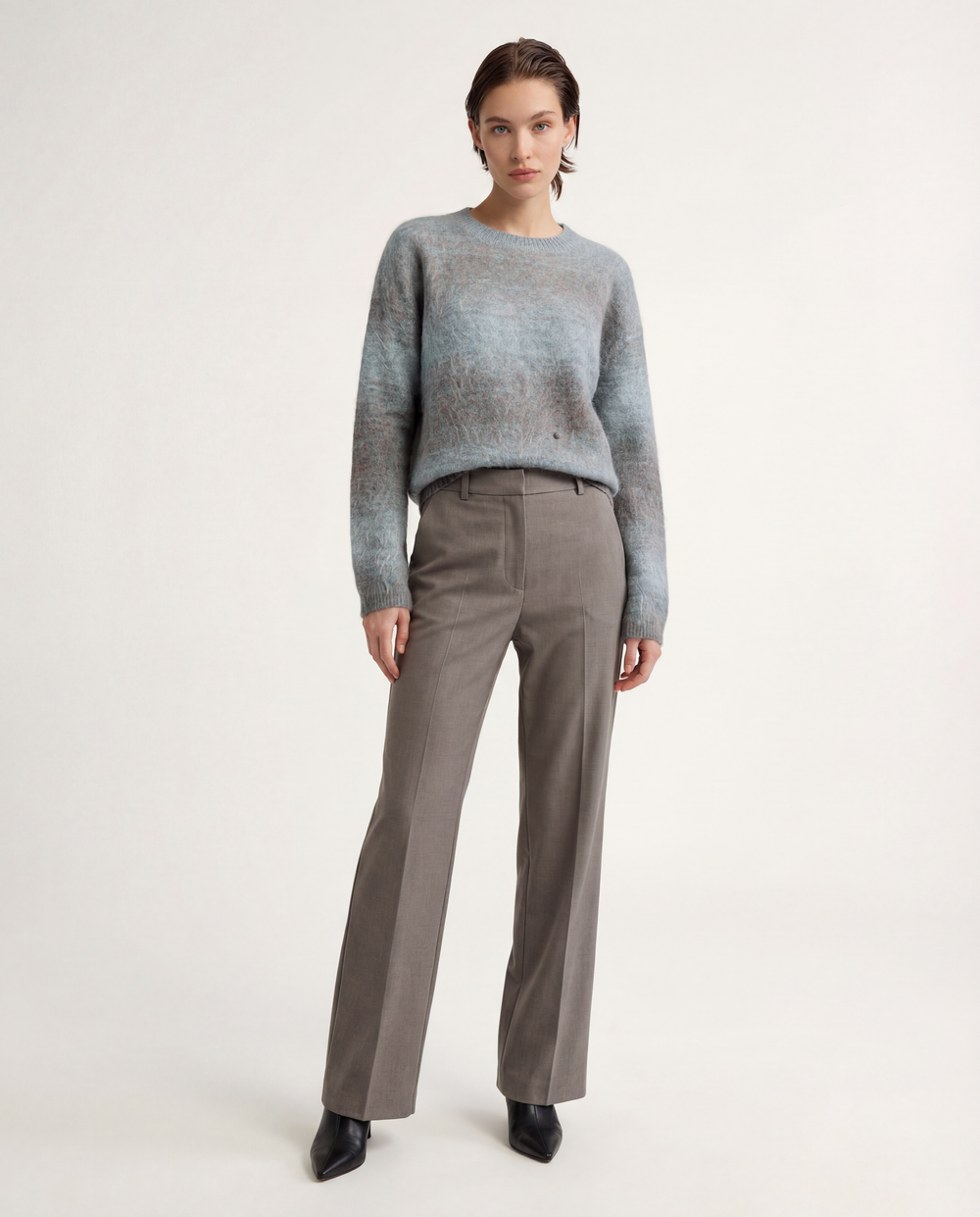 Cashmere Gradient Stripe Sweater