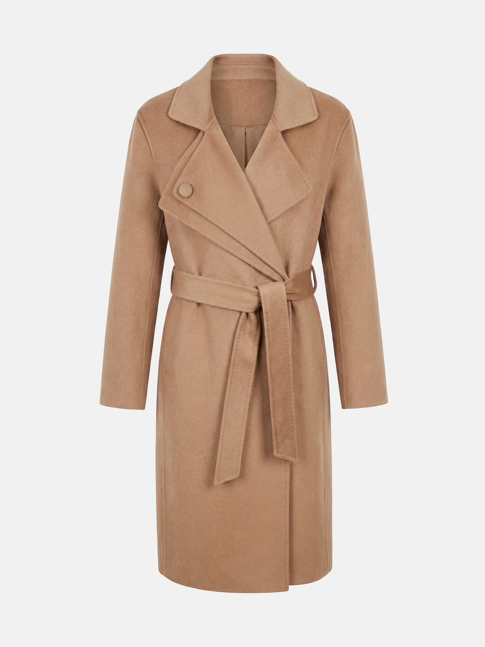 Cashmere Belted Trench Coat