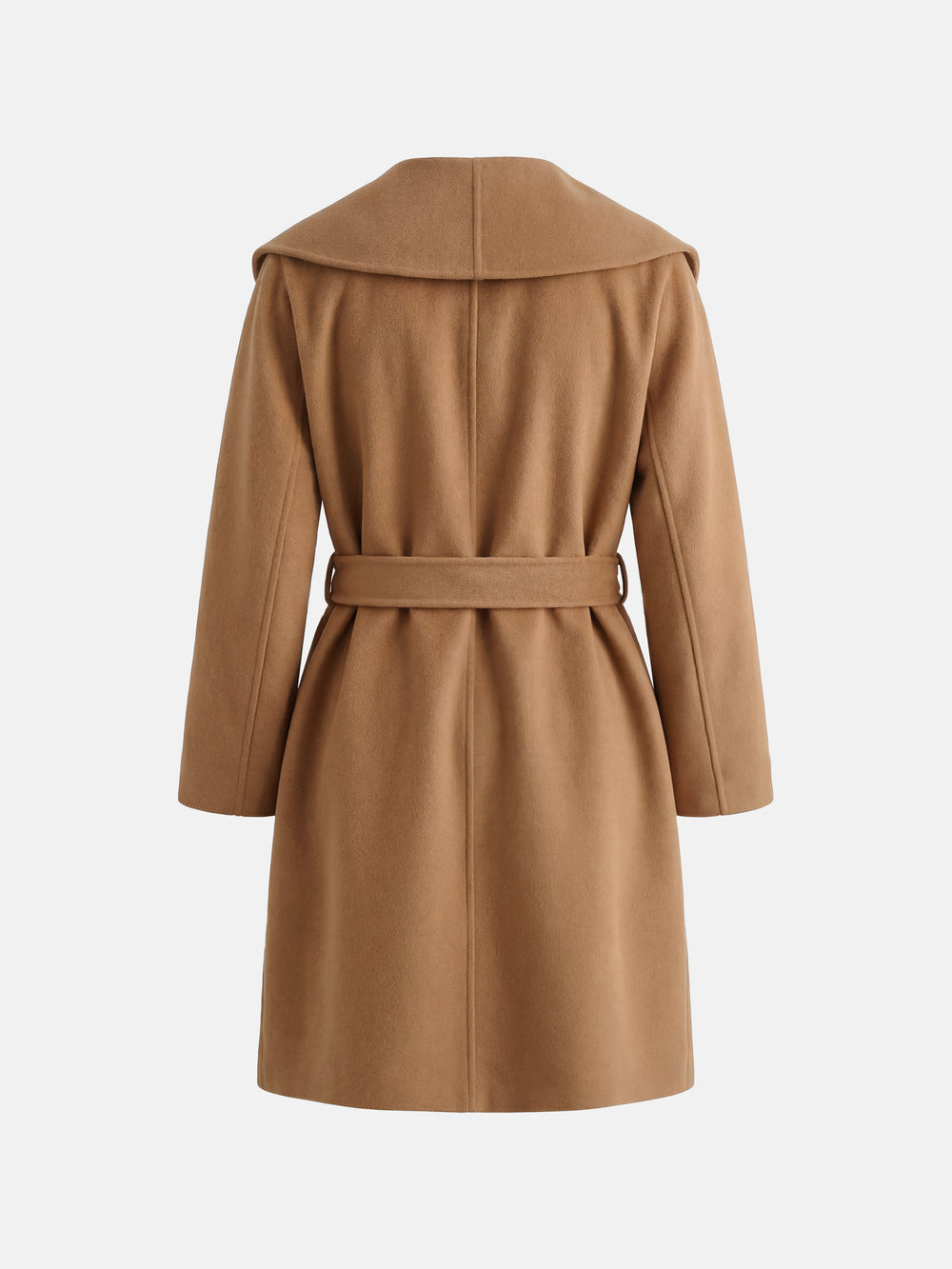 Wrap Cashmere Coat — on model