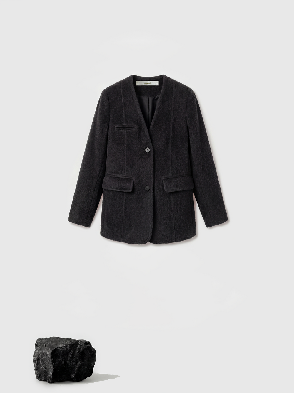 Minimalist V-neck suit jacket