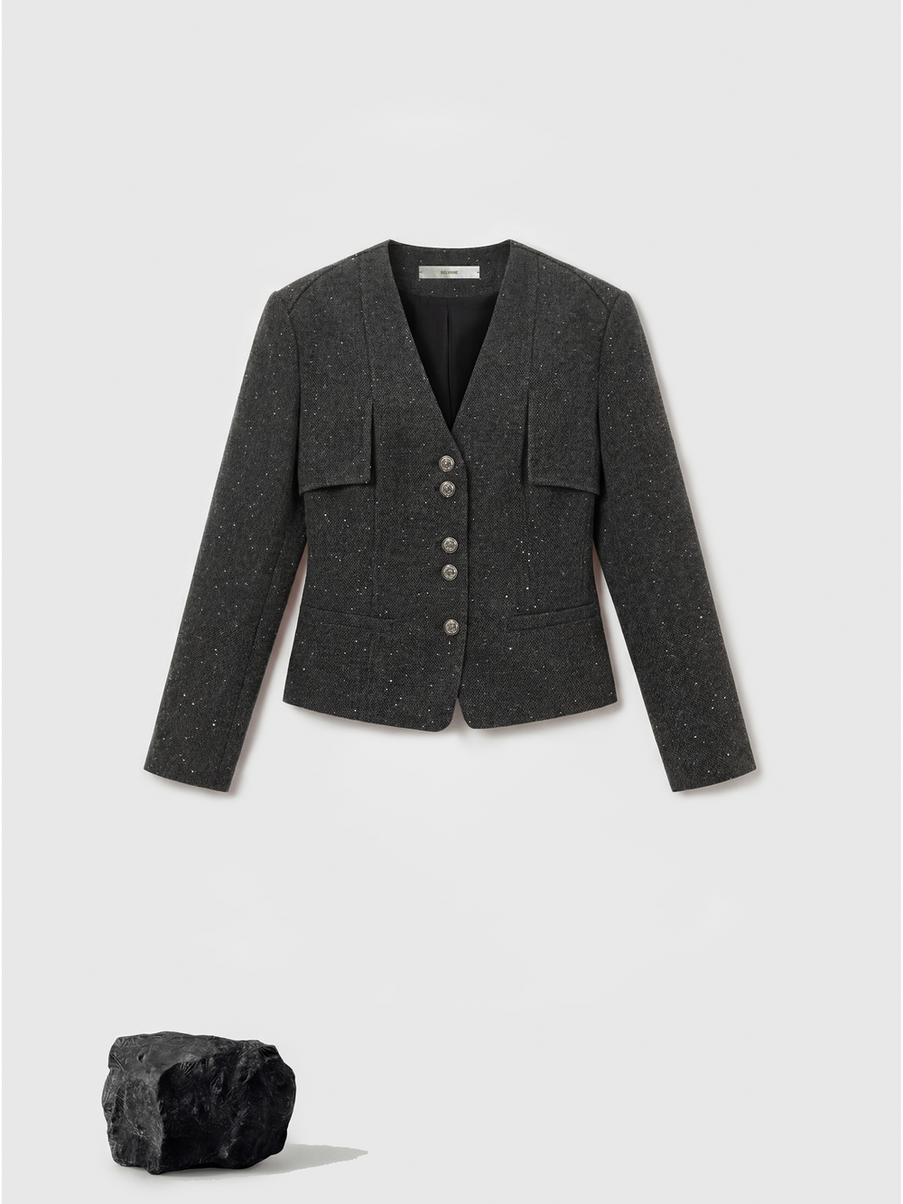 Strukturierte Anzugjacke